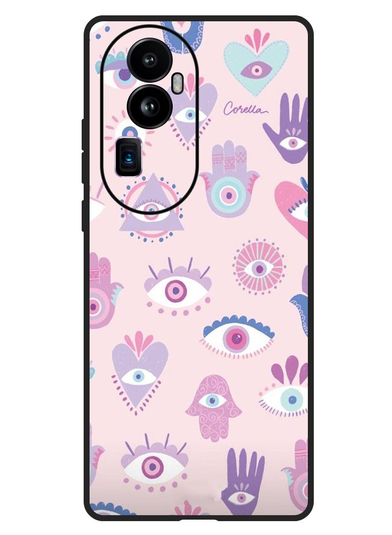 Protective Case Anti Scratch Shock Proof Bumper Cover For Oppo Reno 10 Pro Plus Evil Eye (3)
