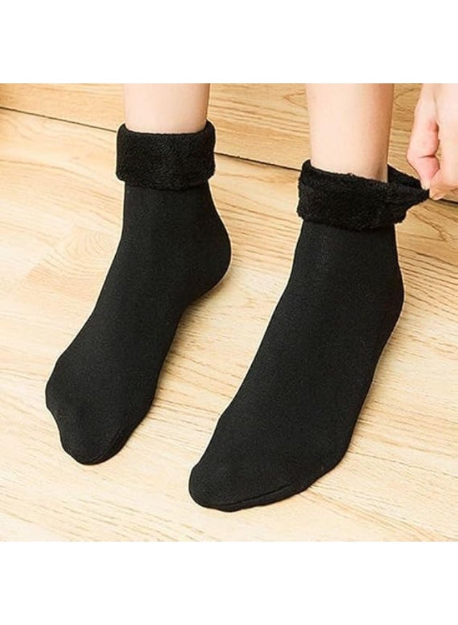 زوجان من الجوارب الشتوية الحرارية الفاخرة والدافئة | مقاس واحد مناسب للرجال والنساء والأطفال والمراهقين | جوارب مريحة وسميكة للعزل الحراري الفائق في الشتاء | حماية مثالية للقدمين - Image 1