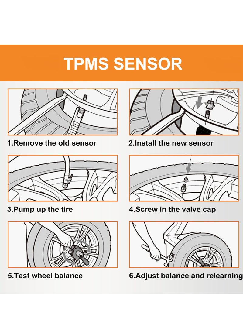 Generic - 4-Pack 315MHz TPMS Sensors for Toyota and Lexus, Compatible with Camry, Corolla, RAV4, ES, GX, LC, LX, Replaces PMV-C015 and 4260706020 - Image 1