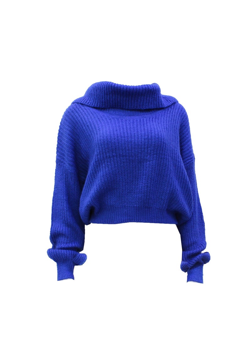 Guess Women Long Sleeve Blue Pullover - Medium - Image 2