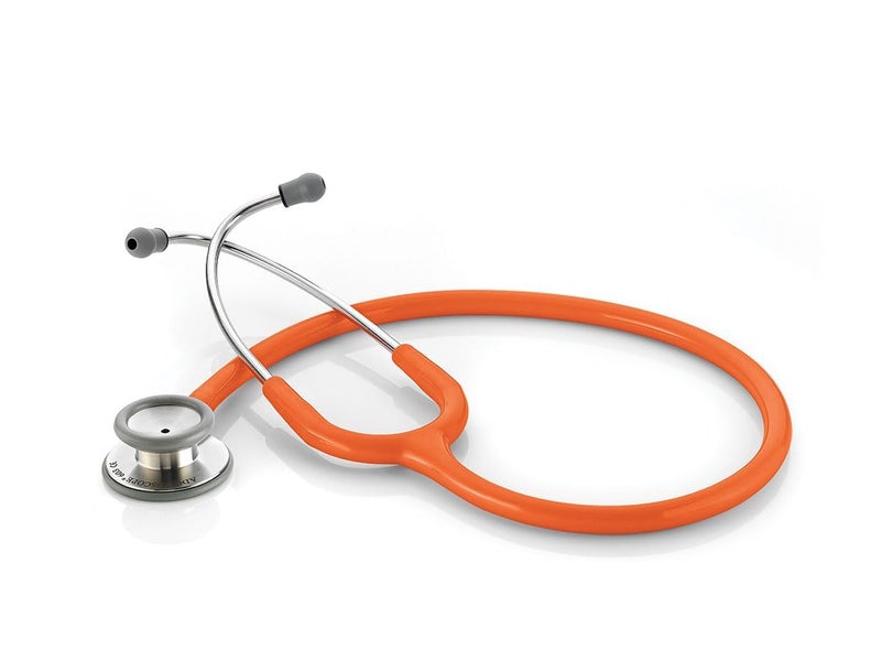 ADC Adscope 603 Clinician Stethoscope with Tunable AFD Technology, 31 inch Length, Orange - Image 1