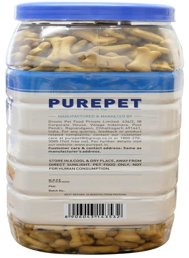 Purepet Dog Treats Biscuits 455g Pack | Milk Flavour | Promotes Active Behaviour | Supports Oral Health | Ideal for Training | Boosts Immunity (All Life Stages) - Image 4