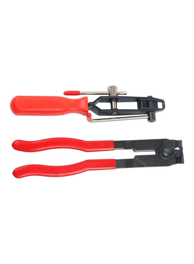 2-Piece Dustproof CV Clamp And Joint Boot Pliers Suit Red/Black