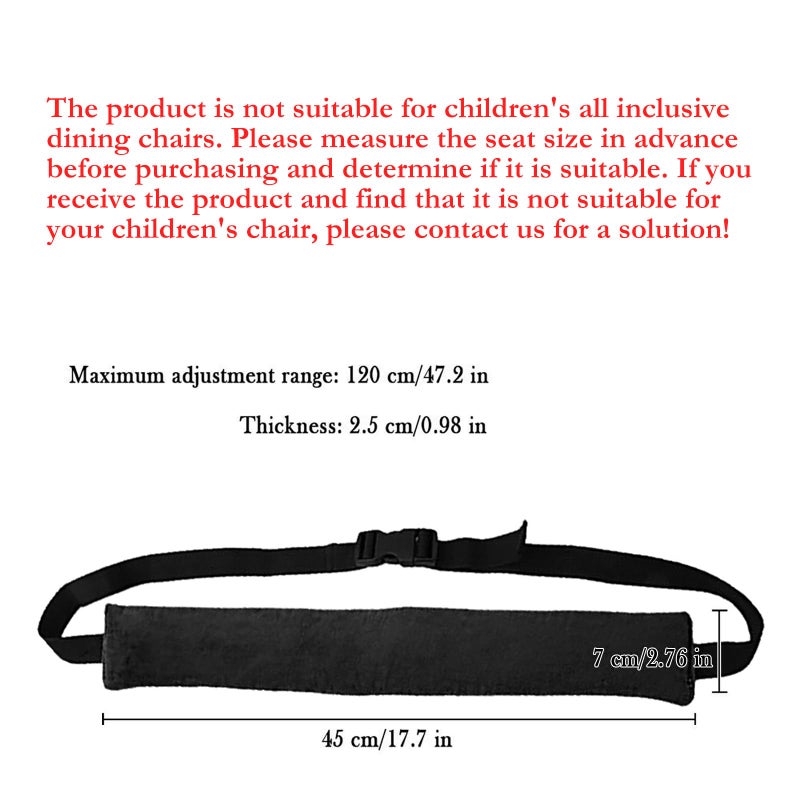 Twoworld High Chair Straps, Universal Baby Safety Strap, Highchair Harness for Infant&Toddler'sï¼ˆBlackï¼‰ - Image 3