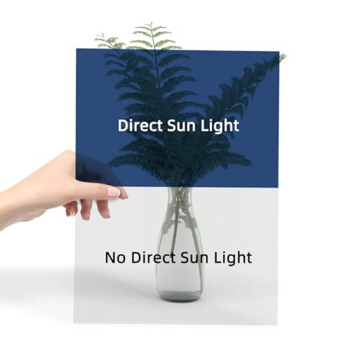 FILMBASE The Normal State of The photochromic Film is Transparent. When Sunlight Hits The Surface of The Film, it Will Turn Black to Reduce Sunlight Damage to The Eyes.(Size 11 * 8inch) - Image 1