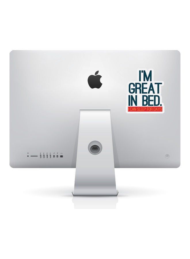 RKN Napping Sleepy Funny In Bed Vinyl Sticker - Image 2