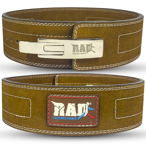 RAD Weight Lifting Gym Belt for Men & Women Size 63-107 CM,Thick 10MM & Wirdth 4 Inch Lever Powerlifting Belts for Women Dead Lift Workout Belt Leather Weight Lifting Lever Gym Squat Belt - Image 1