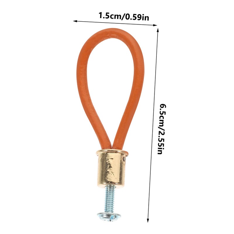 Orange Rope Handle Vintage Cabinet Pull for Kitchen Wardrobe Furniture Hardware - Image 3