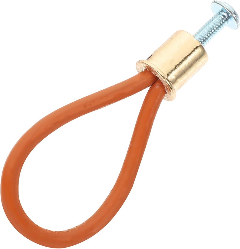Orange Rope Handle Vintage Cabinet Pull for Kitchen Wardrobe Furniture Hardware - Image 1