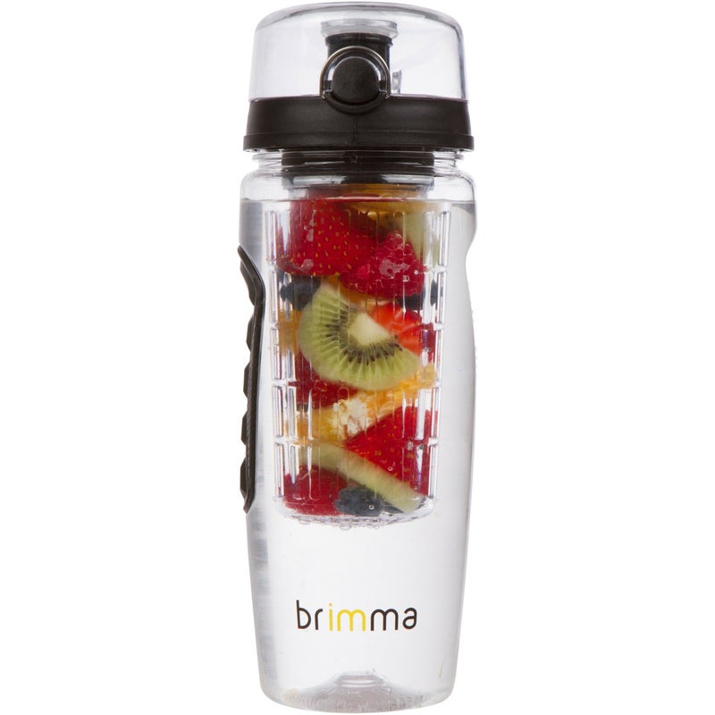 Brimma Fruit Infuser Water Bottle - 32 oz Large, Leakproof Plastic Fruit Infusion Water Bottle for Gym, Camping, and Travel - Image 1