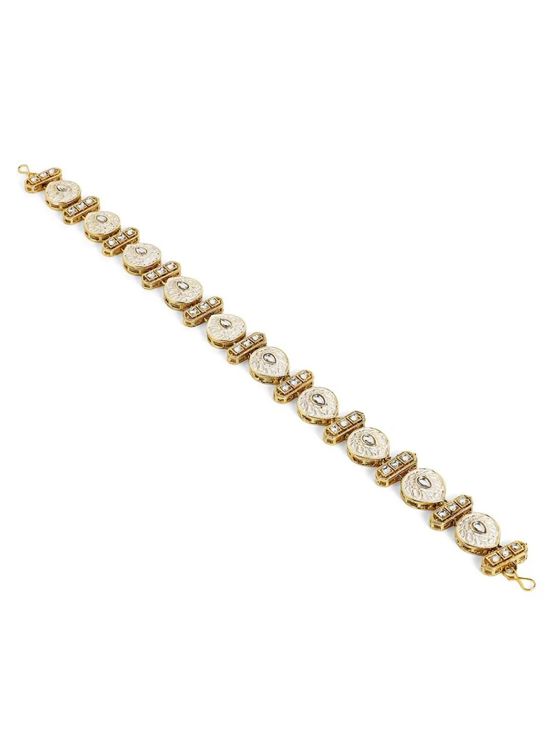 Priyaasi Meenakari Kundan Studded Matha Patti