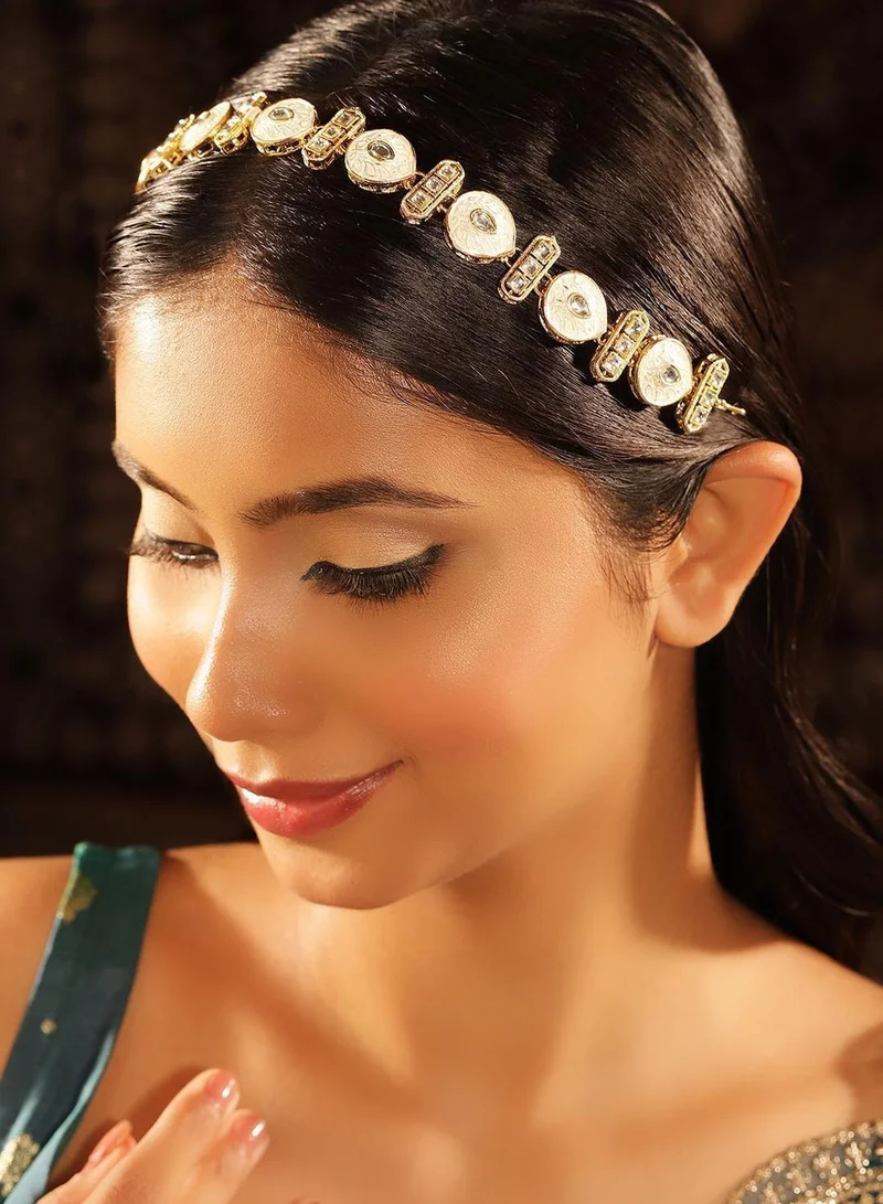 Priyaasi Meenakari Kundan Studded Matha Patti