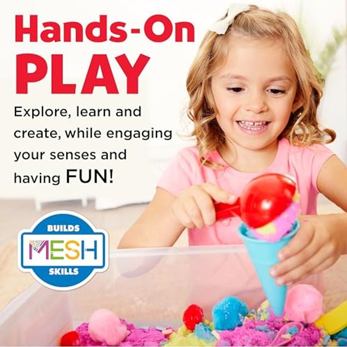 Creativity for Kids Sensory Bin: Ice Cream Shop Playset Toddler Learning Toys, Pretend Play Ice Cream Set, Kids Gifts for Girls and Boys (Ages 3+) - Image 2