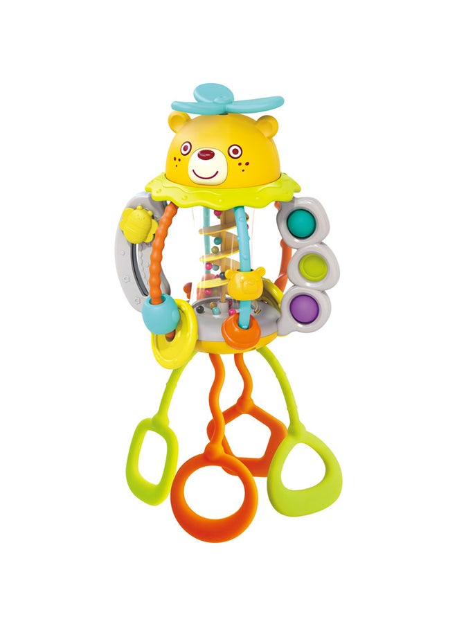 HOLA - Hola Shake & Pull Busy Ball - Interactive Toy for Toddlers 6M+, Develops Fine Motor Skills, Hand-Eye Coordination, Sensory Perception with Bubble Popping, Bead Spinning, Pulling & Shaking Activities - Image 1