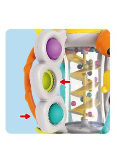HOLA Hola Shake & Pull Busy Ball - Interactive Toy for Toddlers 6M+, Develops Fine Motor Skills, Hand-Eye Coordination, Sensory Perception with Bubble Popping, Bead Spinning, Pulling & Shaking Activities  - Image 5
