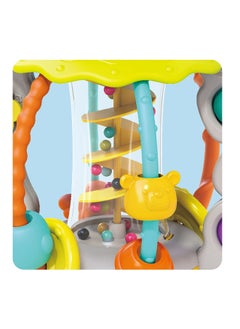 HOLA Hola Shake & Pull Busy Ball - Interactive Toy for Toddlers 6M+, Develops Fine Motor Skills, Hand-Eye Coordination, Sensory Perception with Bubble Popping, Bead Spinning, Pulling & Shaking Activities  - Image 4