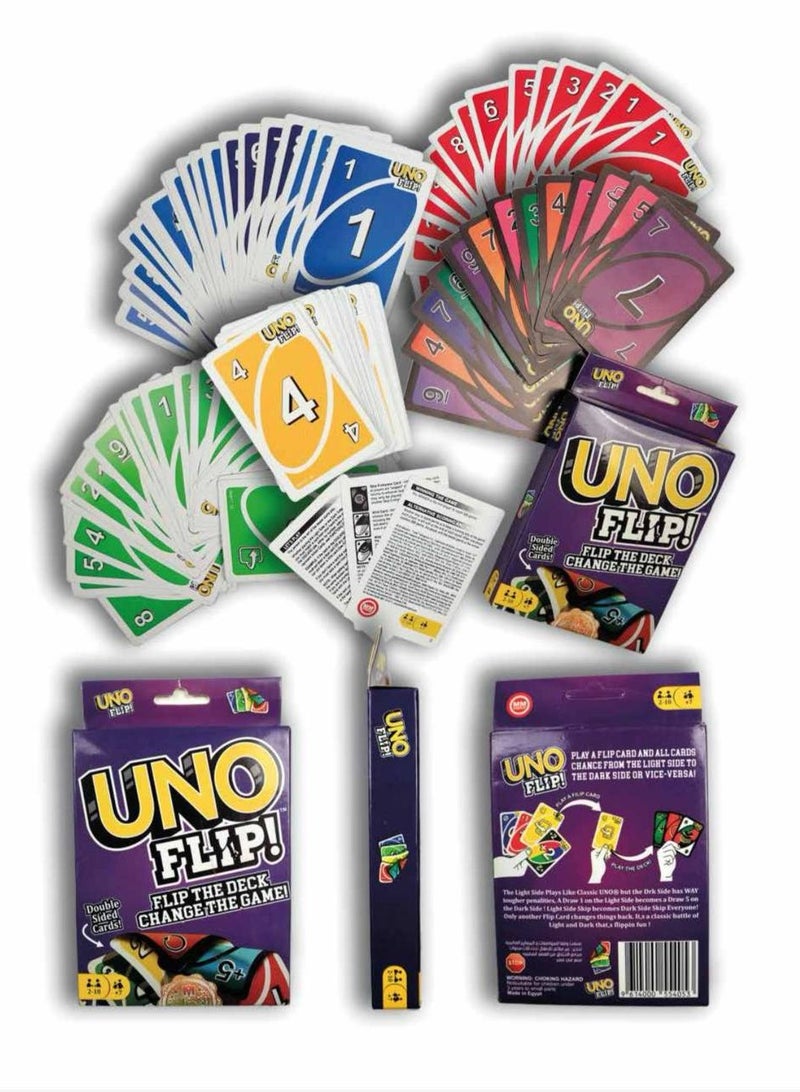 لعبة UNO FLIP الأصلية – بطاقات الوجهين لمتعة مضاعفة وتشويق لا ينتهي