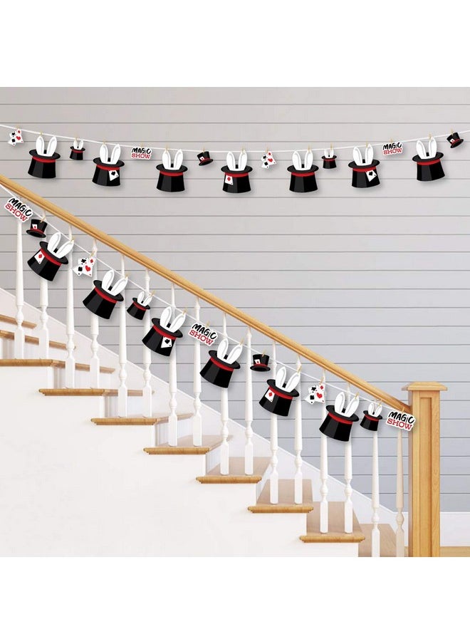Big Dot of Happiness Big Dot of Happiness Ta-Da, Magic Show - Magical Birthday Party DIY Decorations - Clothespin Garland Banner - 44 Pieces  - Image 2