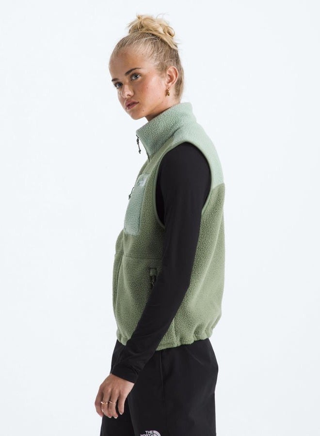 THE NORTH FACE Women's Yumiori Vest | Lightweight Fleece Zip Up with Stretch Binding, Internal Cinch Cord & Secure Zip Pockets, Bark Mist/Slate Moss, XX-Large - Image 2