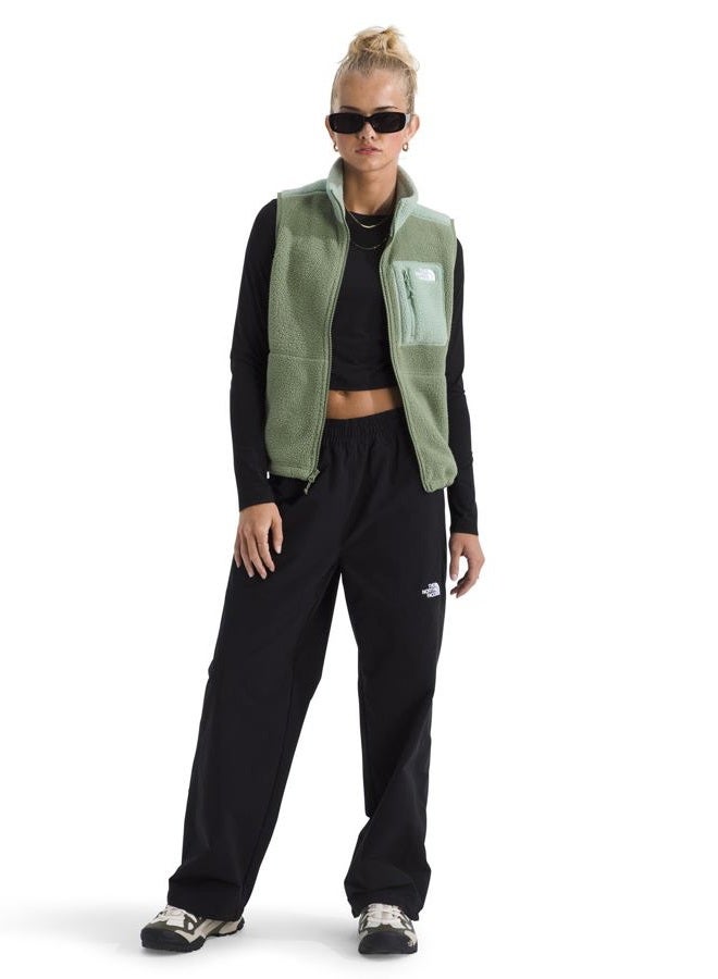 THE NORTH FACE Women's Yumiori Vest | Lightweight Fleece Zip Up with Stretch Binding, Internal Cinch Cord & Secure Zip Pockets, Bark Mist/Slate Moss, XX-Large - Image 4