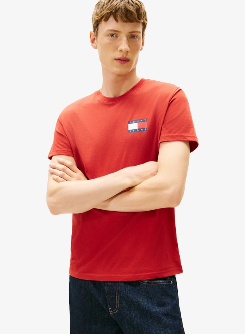 Logo Slim Jersey Crew Neck T-Shirt