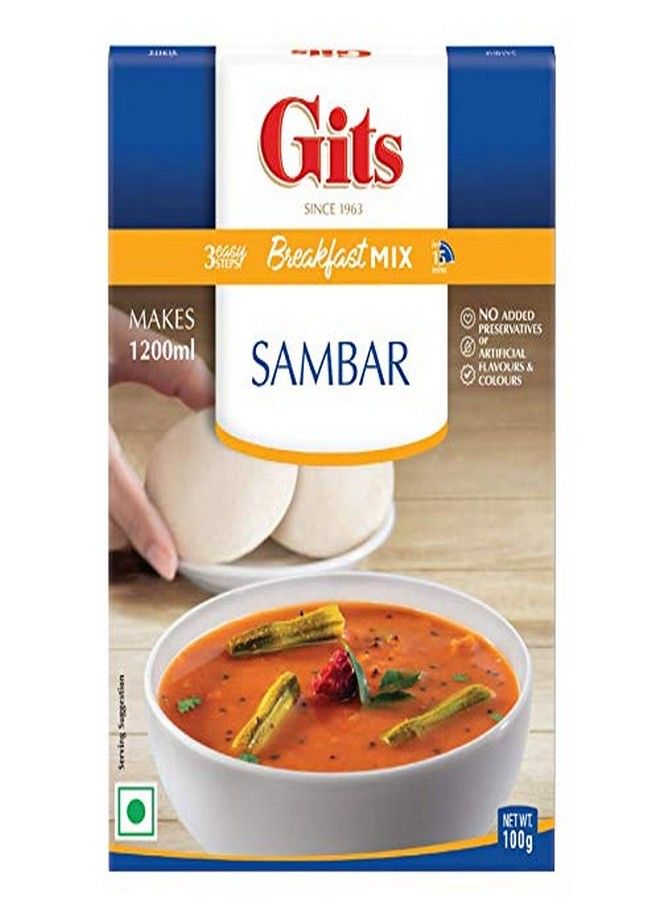 Gits Sambhar Breakfast Mix, 400g (Pack of 4 X 100g Each) - Image 2