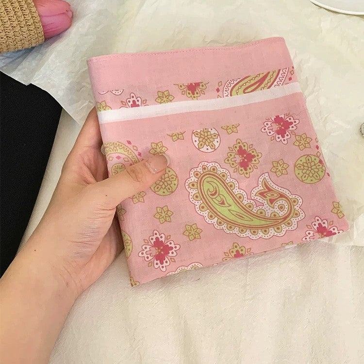 Custom Cotton Paisley Print Headscarf for Women, Thin, Supports Custom Logo - Image 2