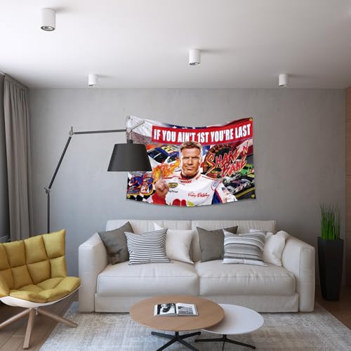 XEODE If You Ain't 1st First You're Last Flag for Talladega Nights Ricky Bobby，3x5 Feet Flag Funny Poster Durable Man Cave Wall Flag with Brass Grommets This beautiful entertaining banner flag for College - Image 5