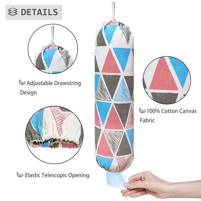 Kitchen Garbage Bag Storage Bag Washable Large Grocery Bag Wall Hanging Easy Extraction Plastic Bag Storage Hanging Bag - Image 5