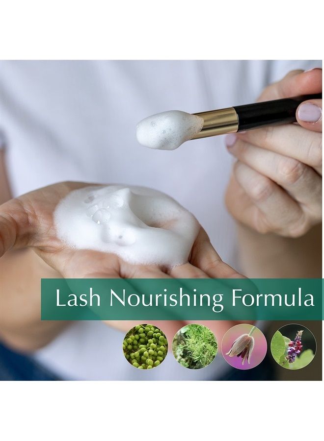 bl BL BL Lash Shampoo 100ml bottle + Lash Cleansing Brush for Eyelash Extensions | Easy to use | Gentle wash for eye makeup remover, citrus Lash Foam bath for eyelashes - Image 3