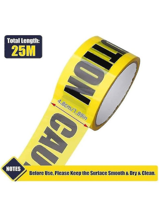 شريط تحذير الهالوين، شريط تحذير خطر أصفر لزينات الهالووين، شريط أمان مطبوع لمناطق الخطر في مكان العمل، ديكور DIY -4.8CM*25M - Image 2