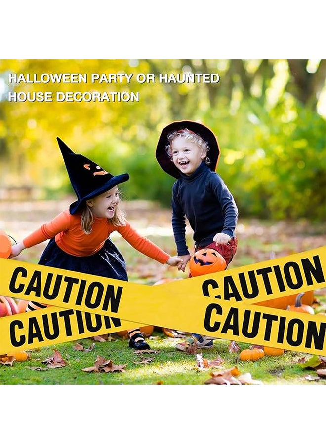 شريط تحذير الهالوين، شريط تحذير خطر أصفر لزينات الهالووين، شريط أمان مطبوع لمناطق الخطر في مكان العمل، ديكور DIY -4.8CM*25M - Image 4