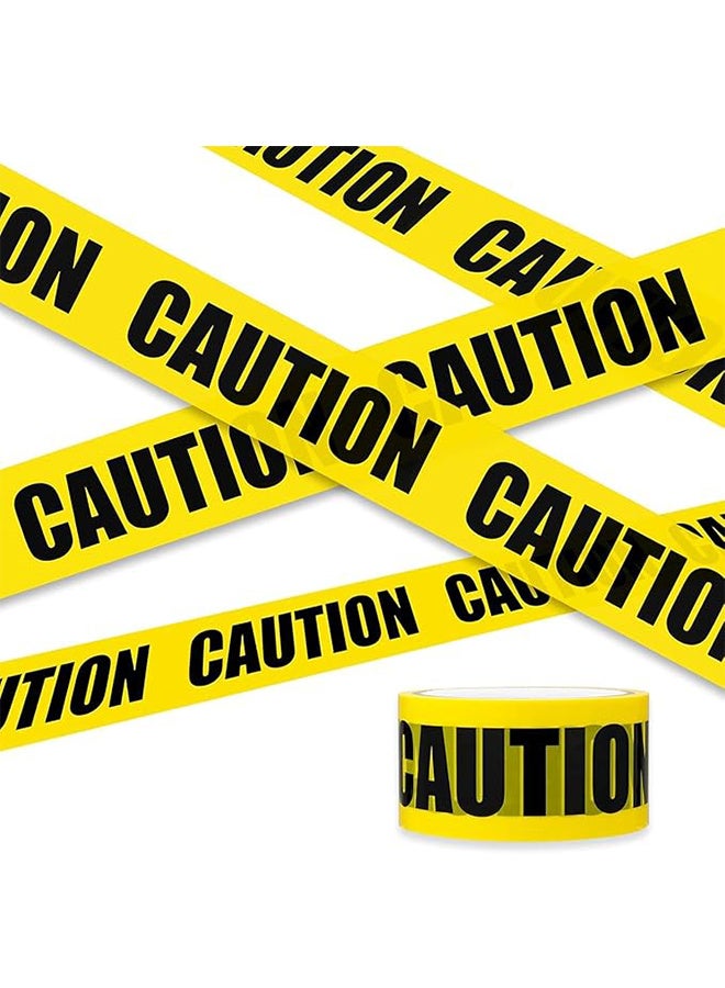 شريط تحذير الهالوين، شريط تحذير خطر أصفر لزينات الهالووين، شريط أمان مطبوع لمناطق الخطر في مكان العمل، ديكور DIY -4.8CM*25M - Image 1