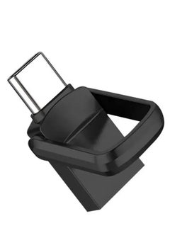 ماركة غير محددة محرك أقراص فلاش USB مزدوج الموصل سعة 2 تيرابايت - تخزين بيانات عالي السرعة من النوع C - جهاز OTG صغير الحجم للهواتف الذكية والأجهزة اللوحية وأجهزة الكمبيوتر الشخصية - معدن/سبائك (أسود)  - Image 1
