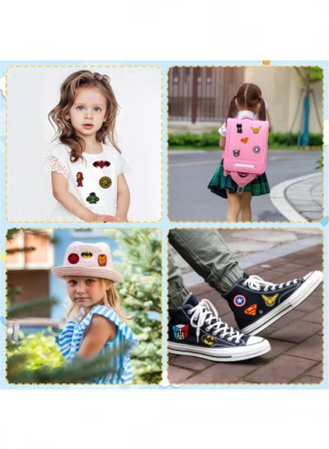 fantasize رقع ملصقة بالحديد، 20 قطعة من رقع ملصقة بالحديد، رقع كرتونية وأنمي، مجموعة تطريز، رقعة ملصقة بالحديد أو خياطة للأطفال، حرف يدوية، رقع لتزيين ملابس الأطفال والبالغين. - Image 4