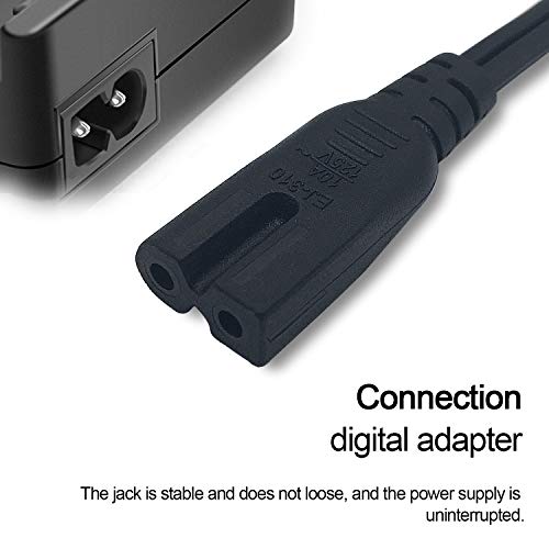 NAHAO [UL Listed] Cable Nahao 2 Prong 6Ft Polarized AC Universal Power Cord Compatible with Vizio E-M-Series/Sharp/Emerson Smart LED TV/Sony PS1 PS2 (NEMA-1-15P to IEC320-C7 Plug) - Image 4