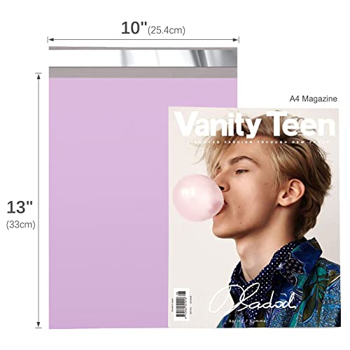 Fuxury Poly Mailers 10x13 Inch 100 Pcs, Heavy Duty Shipping Bags for Clothing, Strong Adhesive Shipping Envelopes for Small Business, Self Seal Mailers Poly Bags Mailing Envelopes Purple - Image 2