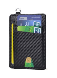Generic Leather Card Holder Money Clip Black  - Image 1