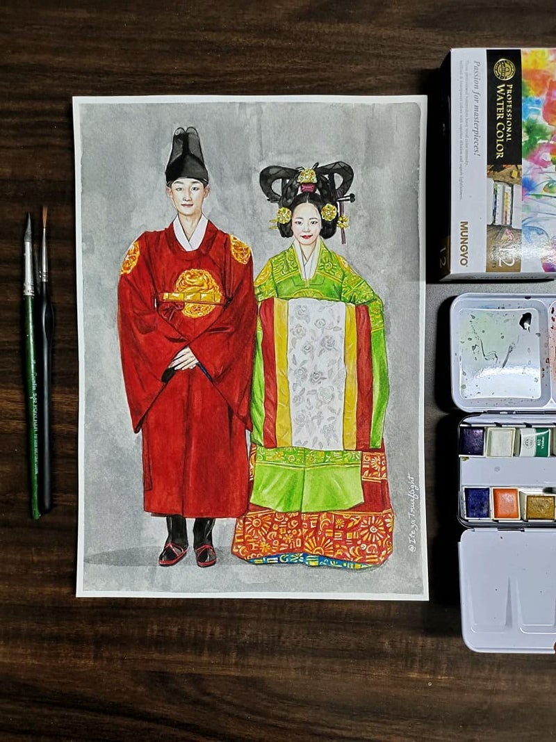 Mungyo Professional Half Pan Size Water Colors Set in Tin Case/Integral Mixing Palette in The lid (48 Colors) - Image 5