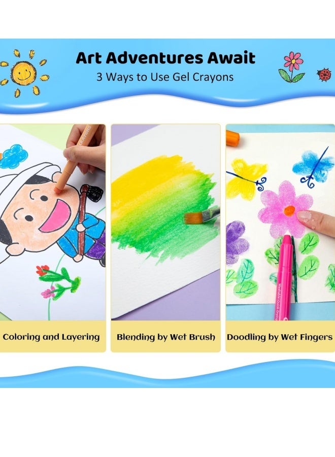 Twist-up crayons for toddlers, 12-color non-toxic washable children's crayons, art supplies, painting colored crayon set, perfect gift for boys and girls, back-to-school gift, Christmas gift - Image 4