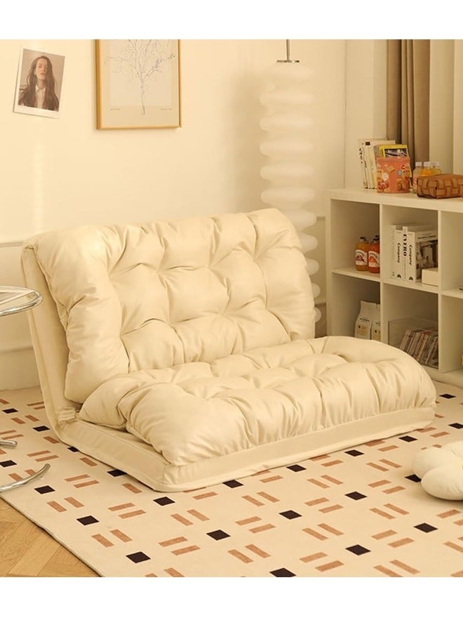 سرير فوتون قابل للطي، تصميم بسحاب مخفي، مسند ظهر بخمسة أوضاع استلقاء قابلة للتعديل، قماش تكنولوجي، مقاوم للماء، أريكة سرير أرضية على شكل حصير التاتامي - Image 1