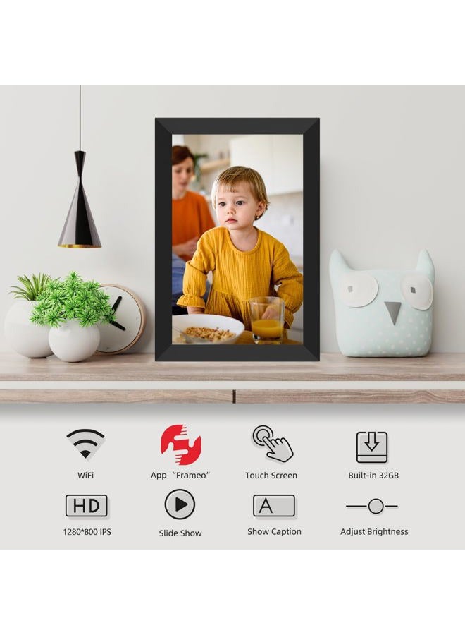 YENOCK FRAMEO Digital Photo Frame WiFi 32GB 10.1 Inch 1280x800 IPS Touch Screen Digital Picture Frame Easy Setup Share Photo or Video via Frameo APP - Image 3