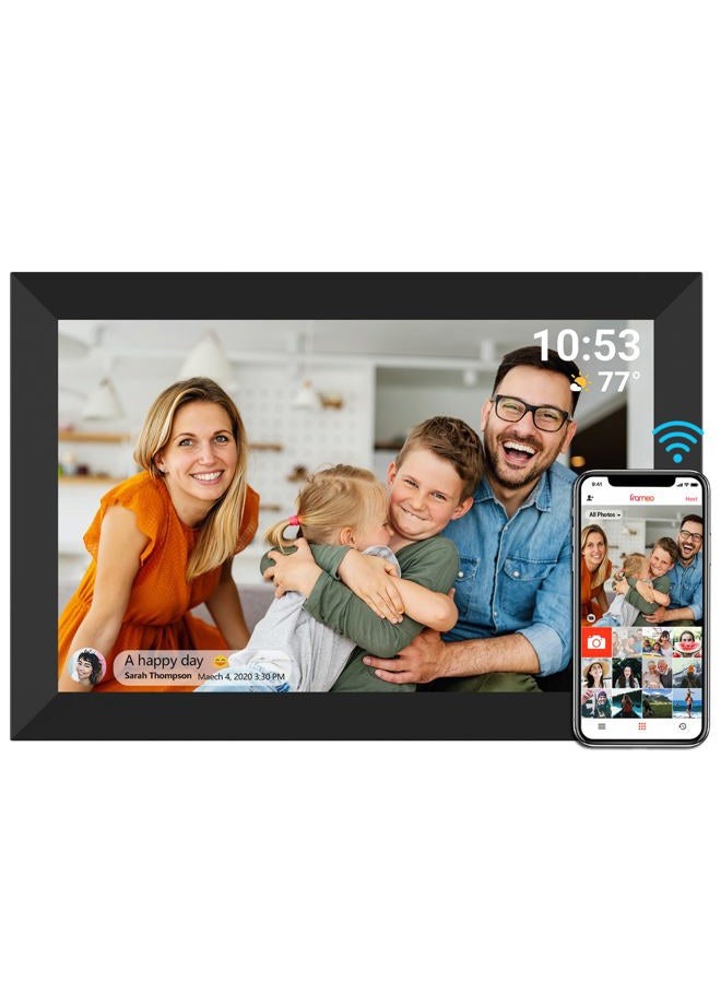 YENOCK FRAMEO Digital Photo Frame WiFi 32GB 10.1 Inch 1280x800 IPS Touch Screen Digital Picture Frame Easy Setup Share Photo or Video via Frameo APP - Image 1