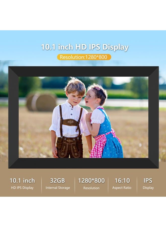 YENOCK FRAMEO Digital Photo Frame WiFi 32GB 10.1 Inch 1280x800 IPS Touch Screen Digital Picture Frame Easy Setup Share Photo or Video via Frameo APP - Image 2