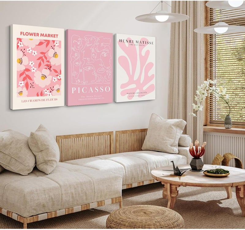 Youillne Set of 3 Framed Matisse and Picasso Wall Art - Image 4