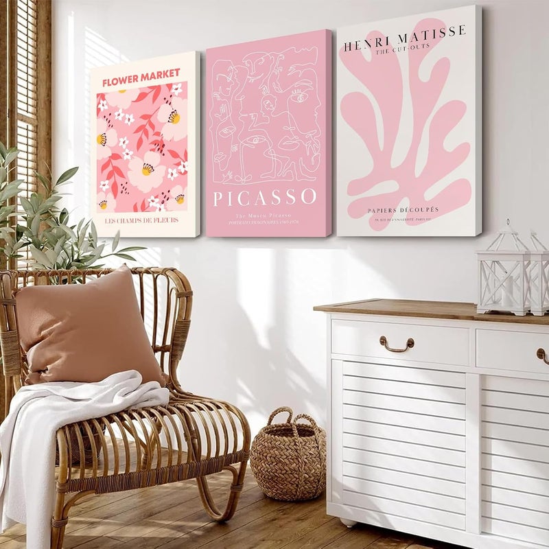 Youillne Set of 3 Framed Matisse and Picasso Wall Art - Image 3