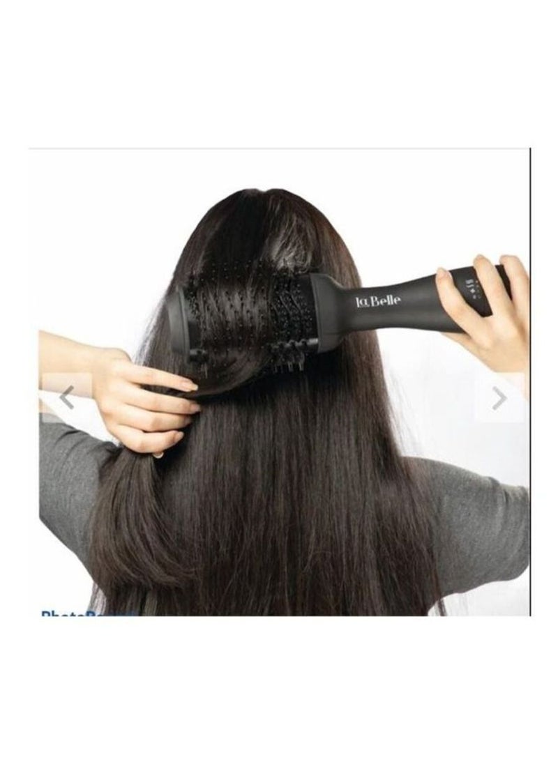 La belle - Unique Brush Hair Styler Black - Image 1
