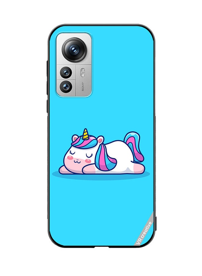 VR CREATIVE Protective Case Cover For Xiaomi 12 Pro Sleeping Pony Design Multicolour - Image 1