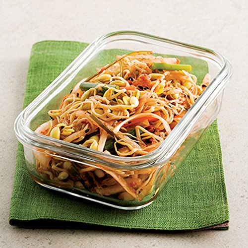 Glasslock Korea Tempered Glass Storage Containers with Lid - Classic 715ml Rectangle - Airtight Food Storage Kitchen Container - Office Lunch Tiffin Box/Bowl, Microwave/Dishwasher/Fridge/Freezer Safe - Image 2