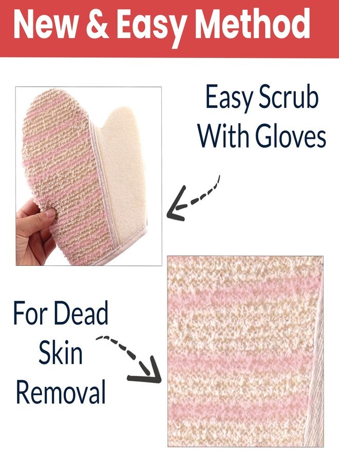 TEMPERIA (1pc) Exfoliating Gloves for Dead Skin - Premium, Ergonomic Design Exfoliator Scrub - Body Scrubber for Bathing, Bath & Shower for Women & Men (Random Colors) (MN01) - Image 4